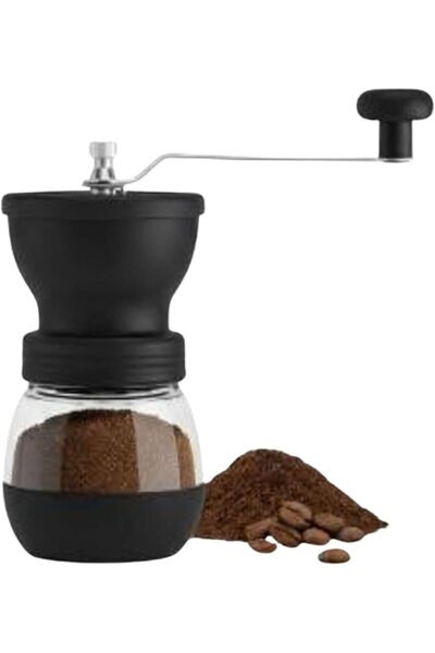 Doppio Fika Point Doppio Manual Coffee Grinder with Extra Glass Jar – Adjusta...