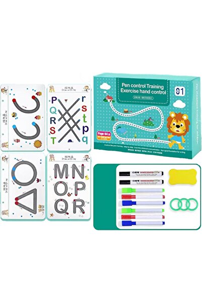 Arabest Scribble Smart Reusable Workbook for Toddlers,Educational Pen Control...