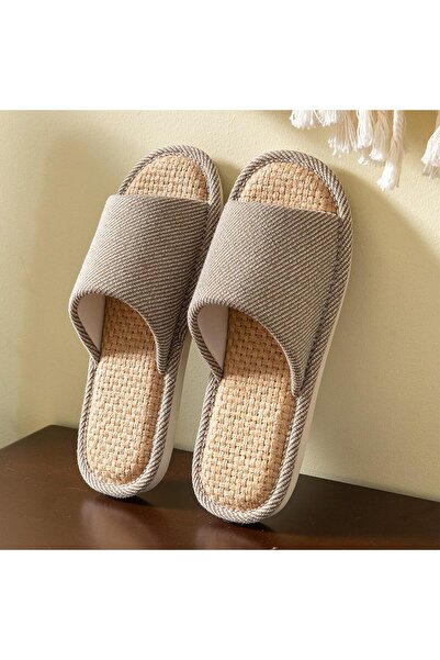 Arabest Unisex Linen House Slippers,Washable Indoor Outdoor Shoes with Non-Sl...