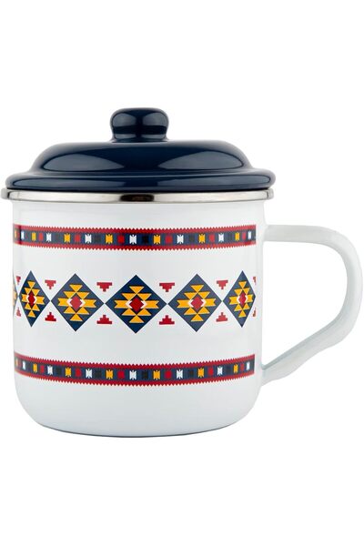 GENERAL Enamel Mug with a Zena Design Ideal for Fresh Milk from the Sword, 10...