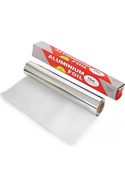 Arabest Non-Stick Aluminum Foil Roll,10m x 30cm Food Grade Kitchen Wrap for C...