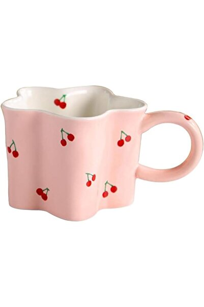GENERAL Tzoyc Pink Flower Coffee Mug for Women Girls, 350Ml/12Oz Ceramic Coff...