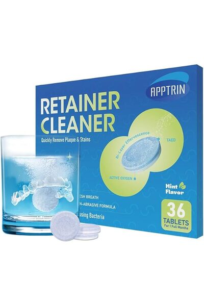 GBUFIYSN Retainer Cleaner Tablets - 36 Denture Cleaning Tablets & Aligner Cle...