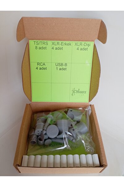 Ses sistemleri Toz Koruyucu Kapak/Konektör Seti (XLR,RCA,USB,TRS)