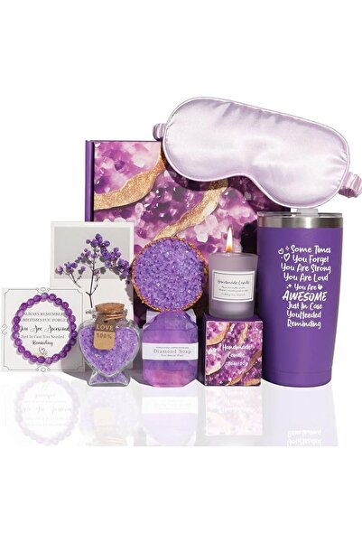 Makbeaty Spa Gift Set for Women, 8PCS Bath Gift Set with Gift Box, Lavender S...