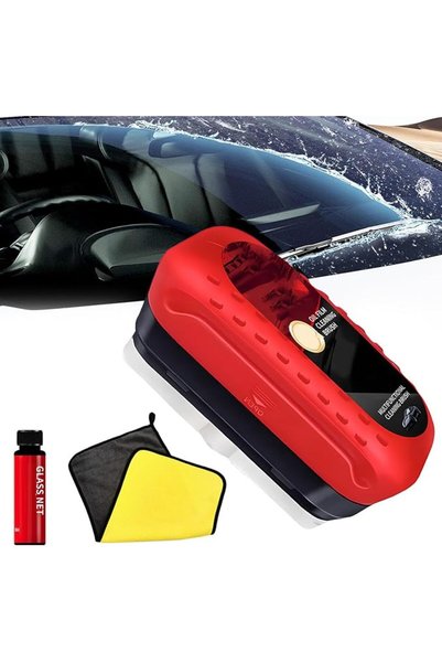 ALMEKAQUZ Automotive Oil Film Cleaning Brush, Glass Cleaning Board, Universal...