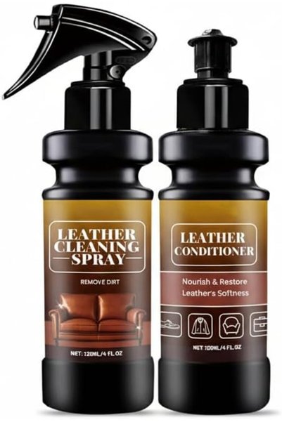 NALACAL Leather Cleaner & Conditioner Care Kit, Restores Leather Surfaces, Tw...