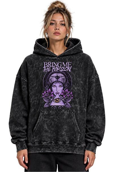 SEVBANO Bring Me The Horizon Rock Metal Music Group Hanorac cu glugă lavabil,...