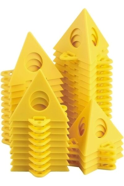 Arabest 40 Pcs Painters Pyramid Stands,Paint Triangle Stand for Cabinet Doors...
