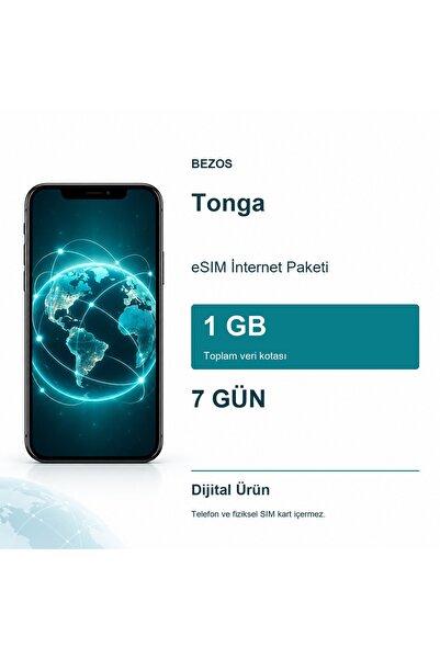Bezos Tonga eSIM İnternet Paketi 1 GB 7 Gün