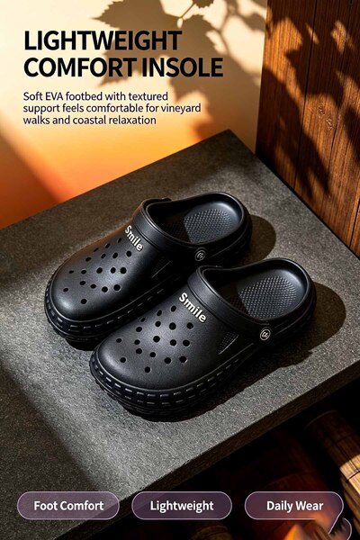 Al-Riyadh Foot Studio Unisex Sporty Garden Shoes - Thick Sole Support for Daily Wear