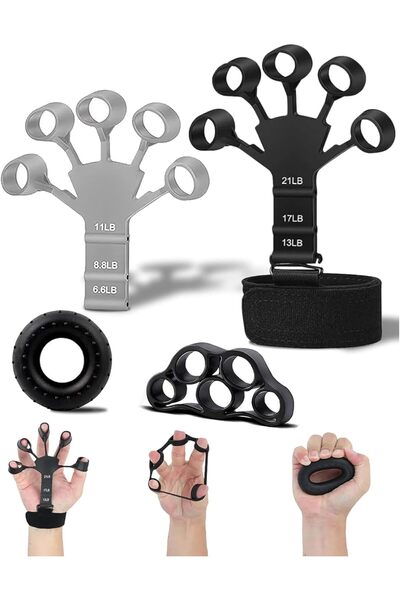 Arabest Grip Strength Trainer and Finger Strengthener Set,6 Resistance Levels...