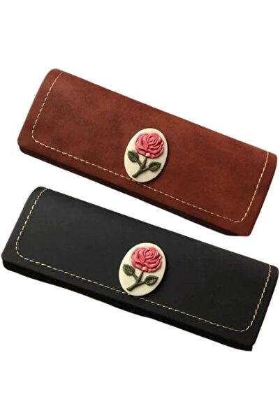 Arabest Yelajoy 2-Pack PU Eyeglass Cases,Retro Pressure-Resistant Hard Shell ...