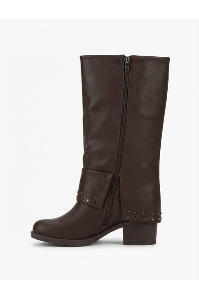 McDark Cizme negre de cowboy pentru femei, cu toc de 5 cm, înălțime toc 30 cm, lățime 34 cm - MARO
