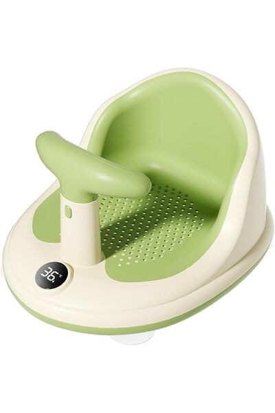 Arabest Baby Bath Seat with Built-in Thermometer,Non-Slip Mesh Infant Sitting...