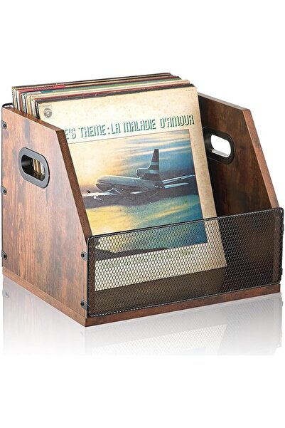 MASROO Vinyl Records Storage, Record Box Case Crate, Vinyl Records Album Hold...