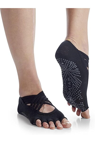 gaiam جوارب اليوغا - إكسسوارات ممتازة غير قابلة للانزلاق مع قبضة لاصقة للنساء...