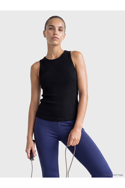 LC Waikiki Alita City Farkıyla Koor Sport Black Camisole Plain Super Skinny &...
