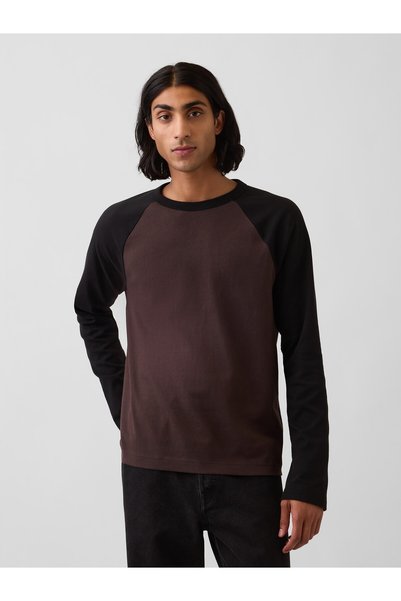 GAP Erkek Koyu Kahverengi Heavyweight Relaxed T-Shirt