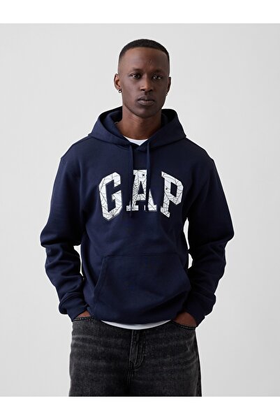 GAP Erkek Lacivert Marvel Spider-Man Relaxed Logo Sweatshirt