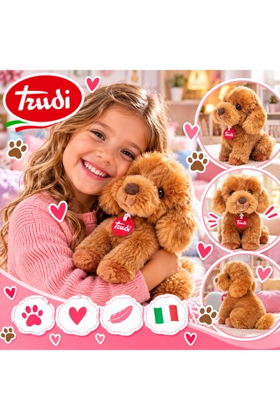Cici Oyuncak Trudi Peluş Toy Poodle Oliver 20 cm Sevimli Oturan Kaniş Köpek P...