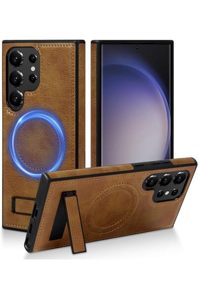GENERAL INFOSUN for Samsung Galaxy S23 Ultra Leather Case with Stand, Slim Th...