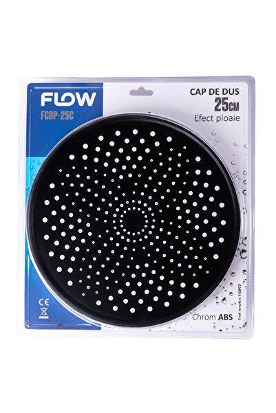 Flow Cap de duș tip ploaie FCDP-25C, 25cm, crom ABS