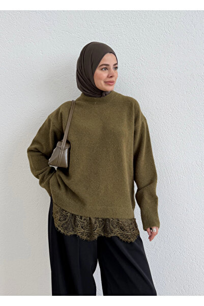 MODA AKSA 5413 DANTEL DTY KAZAK YEŞİL