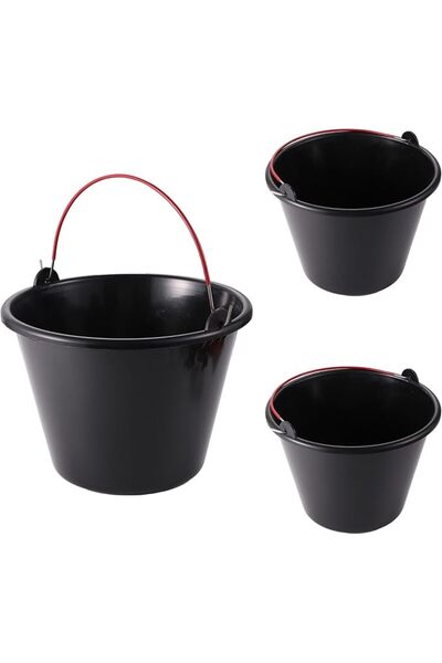 BMBT BMB TOOLS 10L Black Plastic Buckets with Ergonomic Handles | Heavy-Duty ...