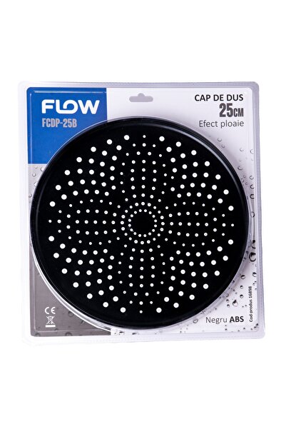 Flow Cap Dus Tip Ploaie FCDP-25B, 25cm, negru ABS