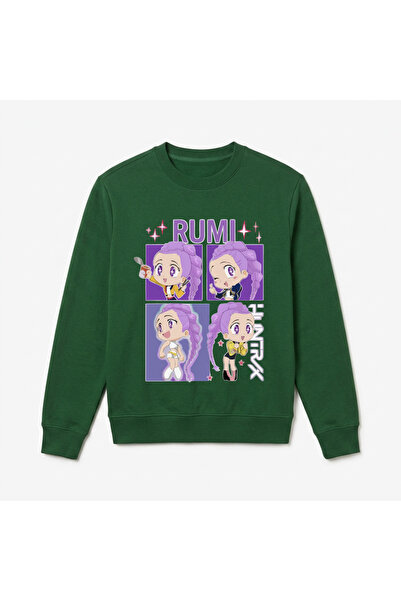 Let's Wear Rumi huntrix printed premium crew neck long sleeve sweatshirt