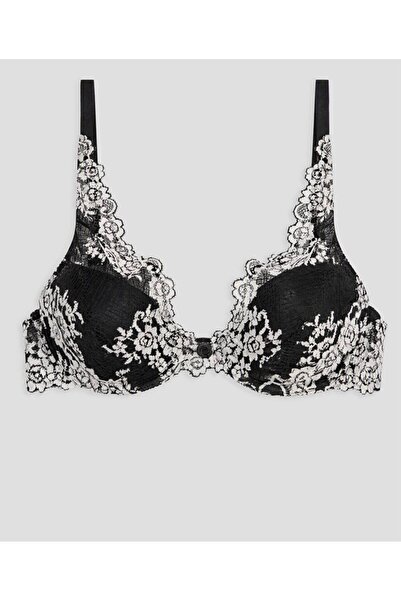 LC Waikiki Σουτιέν LCW DREAM Μαύρο Underwire Unfilled Lace Fancy T-Shirt σουτιέν