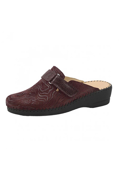 OEM muli din piele 5867 bordo, potrivire largă