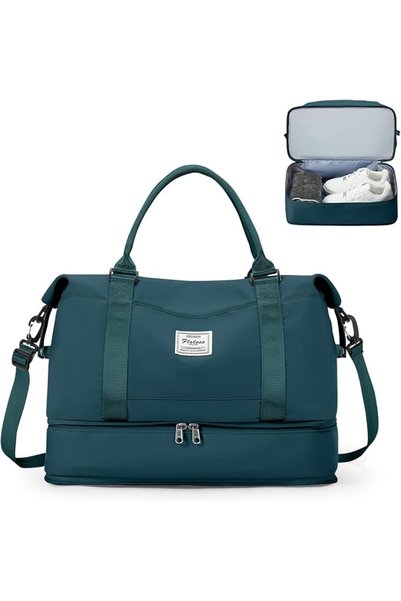 SZLX Travel Duffel Bag Airline Approved Weekend Bag with Trolley Sleeve