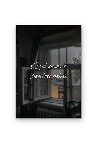 OEM Poster Carton 250g A4 Ești acasă pentru mine, Decor perete motivant, Form...