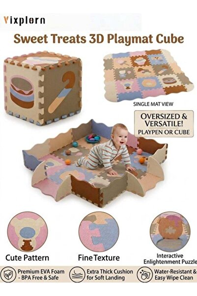 Vixplorn Newborn Games mats,Baby Gyms & Playmats,Baby/Kids Play Mat, 25Pcs In...