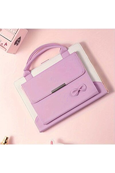 Arabest Stylish Faux Tablet Case with Bowknot Handle,Multi-Angle Stand,Auto W...