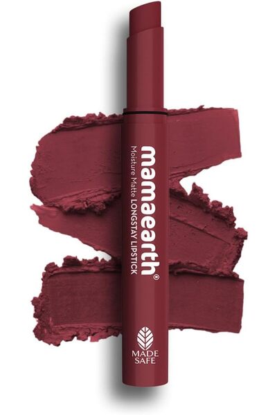 Mamaearth Moisture Matte Long Stay Lipstick- 01 Carnation Nude – 2g | With Av...