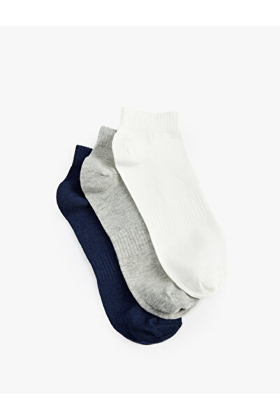 Koton Set of 3 Cotton Basic Booties Socks