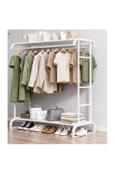 OEM MDSALE metal clothes rack organizer with shelves, clothes & shoes storage...