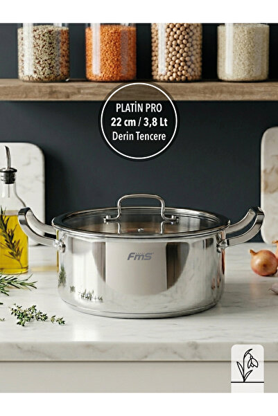FMS Platinum Pro |   Scratch-Proof |   22 cm Deep Pot |   Induction Compatibl...