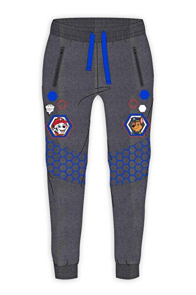 PAW PATROL Grey sweatpants 5 years with drawstring and zippered pockets, 60% ...
