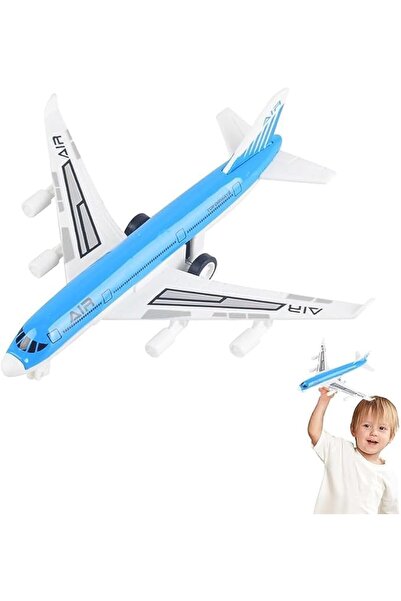 TERRIFI 1 PCS Alloy Pull Back Toy Airplane for Kids, Durable Aircraft Playset...