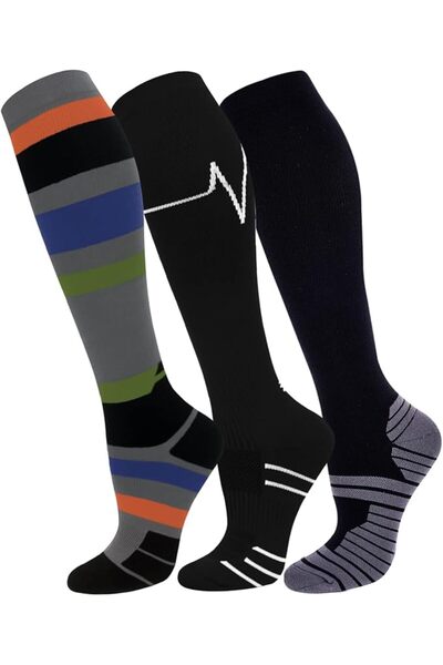 FuelMeFoot 4 أزواج من الجوارب غير القابلة للانزلاق للرجال، جوارب مبطنة عند ال...