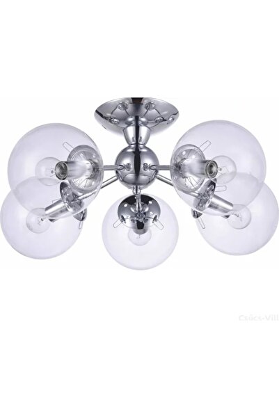 Klausen Sedna Chandelier 5xE27, silver, IP20,