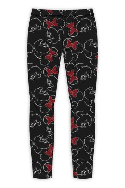 Disney Minnie Black leggings 6 years with Elastic Waist, 95% Cotton 5% Elastane