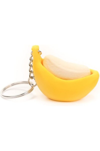TERRIFI Banana Fidget Keychain, Clicker with Mechanical Switch, 3D Printed AS...