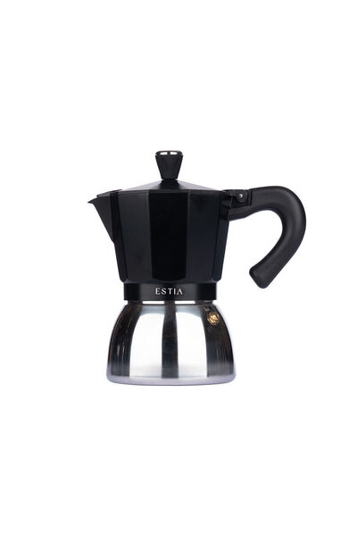 Estia Home Art ESTIA GRANO HOB ΚΑΦΕΤΙΕΡΑ ΑΛΟΥΜΙΝΙΟΥ 300ml ΜΑΥΡΗ