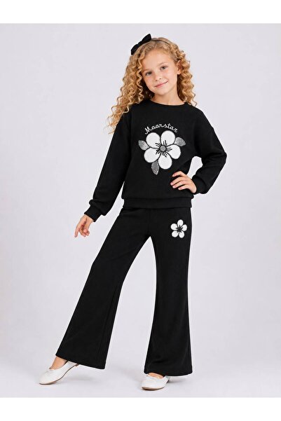 Erzani Kids Girl's Floral Embroidered Luna Bloom Set