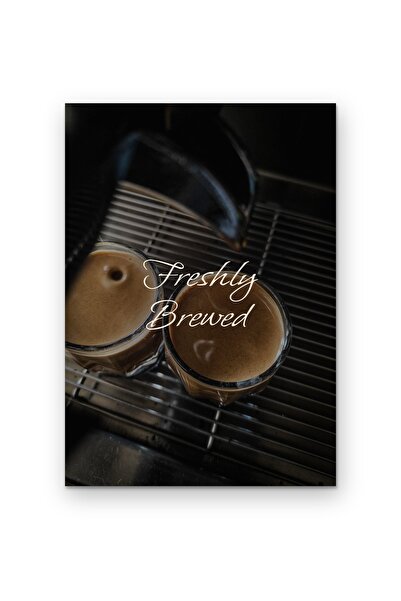 OEM Poster Cardboard 250g A4 Freshly Brewed Coffee, Kitchen Decor, Matte